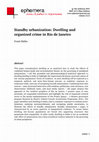 Research paper thumbnail of Standby urbanization: Dwelling and organized crime in Rio de Janeiro