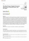 Research paper thumbnail of The New Finance Capital: Corporate Governance, Financial Power, and the State