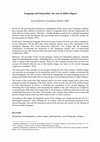 Research paper thumbnail of Language and integration: the case of adult refugees