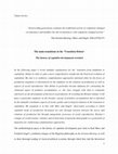 Research paper thumbnail of The main transitions in the Transition Debate