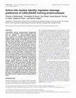 Research paper thumbnail of Active site residue identity regulates cleavage preference of LAGLIDADG homing endonucleases