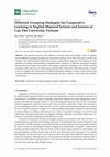 Research paper thumbnail of Different Grouping Strategies for Cooperative Learning in English Majored Seniors and Juniors at Can Tho University, Vietnam