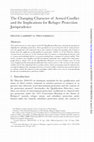 Research paper thumbnail of The Changing Character of Armed Conflict and the Implications for Refugee Protection Jurisprudence