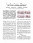 Research paper thumbnail of Feature-Based Prediction of Trajectories for Socially Compliant Navigation