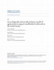 Research paper thumbnail of An ecologically and socially inclusive model of agritourism to support smallholder livelihoods in the South Pacific