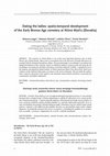 Research paper thumbnail of Dating the ladies:spatio-temporal development of the Early Bronze Age cemetery at Nižná Myšl'a (Slovakia)