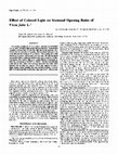 Research paper thumbnail of Effect of Colored Light on Stomatal Opening Rates of Vicia faba L