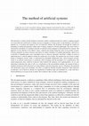 Research paper thumbnail of The method of artificial systems