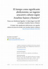 Research paper thumbnail of El tiempo como significante abolicionista: un ingenio azucarero cubano según Anselmo Suárez y Romero