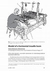 Research paper thumbnail of Model of a horizontal treadle loom