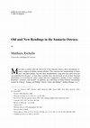 Research paper thumbnail of "Old and New Readings in the Samaria Ostraca," BABELAO 10-11 (2022): 379-413.