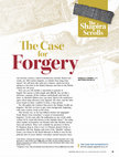 Research paper thumbnail of The Shapira Scrolls: The Case for Forgery