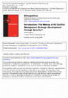 Research paper thumbnail of Introduction: The Making of EU Conflict Management Strategy—Development through Security?