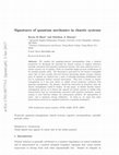 Research paper thumbnail of Signatures of quantum mechanics in chaotic systems