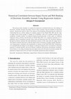 Research paper thumbnail of Numerical Correlation between Impact Factor and Web Ranking of Electronic Scientific Journals Using Regression Analysis