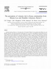 Research paper thumbnail of The perception of volcanic risk in Kona communities from Mauna Loa and Hualālai volcanoes, Hawai‵i