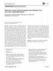 Research paper thumbnail of Depressive, anxiety and post-traumatic stress disorders at six years after occupational injuries