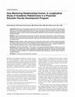 Research paper thumbnail of How mentoring relationships evolve: A longitudinal study of academic pediatricians in a physician educator faculty development program