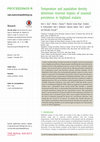 Research paper thumbnail of Temperature and population density determine reservoir regions of seasonal persistence in highland malaria