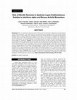 Research paper thumbnail of Role of Ghrelin Hormone in Systemic Lupus Erythematosus: Relation to Interferon alpha and Disease Activity Biomarkers