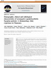 Research paper thumbnail of Demographic, clinical and radiological characteristics of seronegative spondyloarthritis Egyptian patients: A rheumatology clinic experience in Mansoura