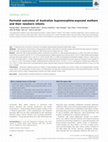 Research paper thumbnail of Perinatal outcomes of Australian buprenorphine-exposed mothers and their newborn infants