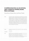 Research paper thumbnail of A multidimensional time use and well-being index: A proposal for Colombia, Ecuador, Mexico and Uruguay