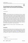 Research paper thumbnail of The Legal Regulation of Non-stun Slaughter: Balancing Religious Freedom, Non-discrimination and Animal Welfare