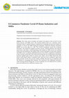 Research paper thumbnail of E-Commerce Pandemic Covid-19 Home Industries and SMEs