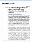 Research paper thumbnail of Travertine crystal growth ripples record the hydraulic history of ancient Rome’s Anio Novus aqueduct