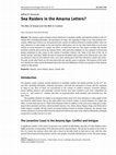 Research paper thumbnail of Sea Raiders in the Amarna Letters? The Men of Arwad and the Miši in Context (Altorientalische Forschungen 47:1, pp. 34-47), 2020