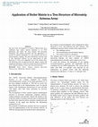 Research paper thumbnail of Application of Butler Matrix to a Tree Structure of Microstrip Antenna Array