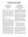 Research paper thumbnail of Using the Web for document versioning: an implementation report for DeltaV