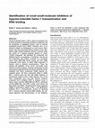 Research paper thumbnail of Identification of novel small-molecule inhibitors of hypoxia-inducible factor-1 transactivation and DNA binding