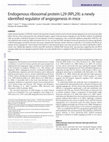 Research paper thumbnail of Endogenous ribosomal protein L29 (RPL29): a newly identified regulator of angiogenesis in mice