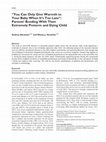 Research paper thumbnail of You Can Only Give Warmth to Your Baby When It's Too Late": Parents' Bonding With Their Extremely Preterm and Dying Child