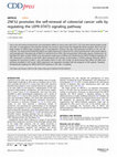 Research paper thumbnail of ZNF32 promotes the self-renewal of colorectal cancer cells by regulating the LEPR-STAT3 signaling pathway