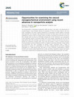 Research paper thumbnail of Opportunities for examining the natural nanogeochemical environment using recent advances in nanoparticle analysis