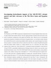 Research paper thumbnail of Investigating hydroclimatic impacts of the 168-158 BCE volcanic quartet and their relevance to the Nile River basin and Egyptian history