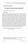 Research paper thumbnail of Czy powrót ustawowego bezprawia?