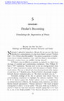 Research paper thumbnail of Pindar's Becoming: Translating the Imperatives of Praise
Chapter Five in Words in Blood, Like Flowers

Full text of the entire manuscript is available on this site and in paperback: https://sunypress.edu/Books/W/Words-in-Blood-Like-Flowers