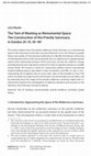 Research paper thumbnail of “The Tent of Meeting as Monumental Space: The Construction of the Priestly Sanctuary in Exodus 25–31, 35–40.” Hebrew Bible and Ancient Israel 10, no. 3 (2021): 301–13.