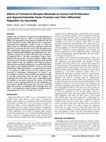 Research paper thumbnail of Effects of Transferrin Receptor Blockade on Cancer Cell Proliferation and Hypoxia-Inducible Factor Function and Their Differential Regulation by Ascorbate