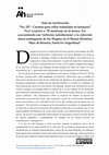 Research paper thumbnail of Nota de rectificación“No. 257 -Cuentas para collar trabajadas en turquesa”Postscriptum a “El mestizaje en el museo. Un acercamiento con ‘inflexión subalternista’a la colección chaco-santiagueña de los Wagner en el Museo Histórico Marc de Rosario, Santa Fe (Argentina)”