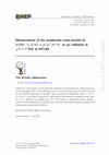 Research paper thumbnail of Measurement of the production cross-section of ψ(2S) → J/ψ(→μ + μ − )π + π − in pp collisions at s $$ \sqrt{s} $$ = 7 TeV at ATLAS