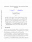 Research paper thumbnail of Time sensitive analysis of independent and stationary increment processes