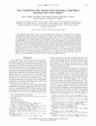 Research paper thumbnail of Ionic Conductivity of the Aqueous Layer Separating a Lipid Bilayer Membrane and a Glass Support