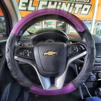 CUBREVOLANTE ERGONOMICO NEGRO/MORADO