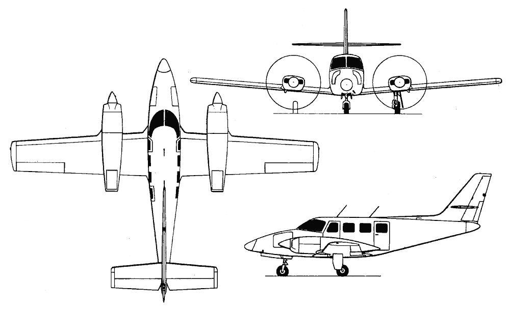 Cessna Model T303 Crusader - six-seat cabin monoplane