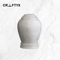 Funeral Urns - Classic White Marble, Elegant Design at Bulk Price